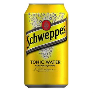 Schweppes soda tonique canette 355ml.