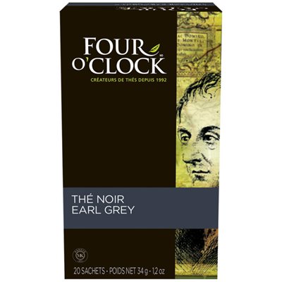 Four O'Clock thé noir earl grey (80 / bte)
